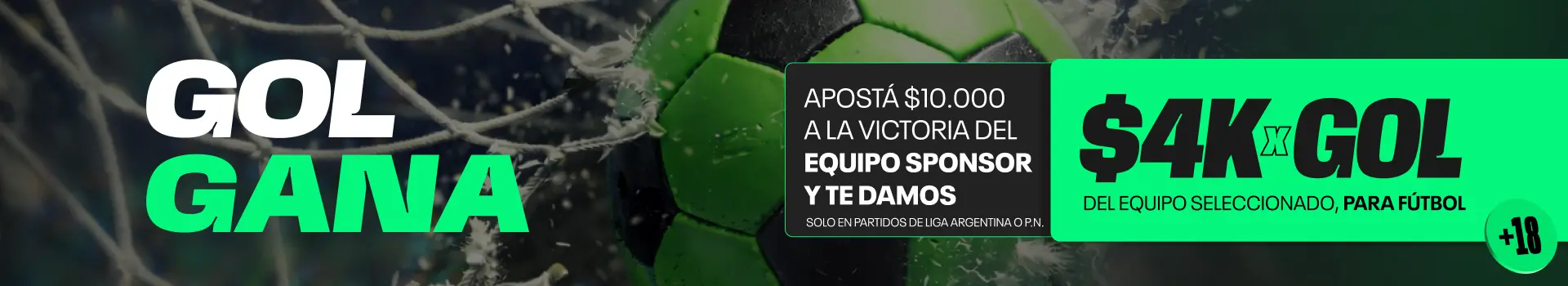 ¡Gol gana!